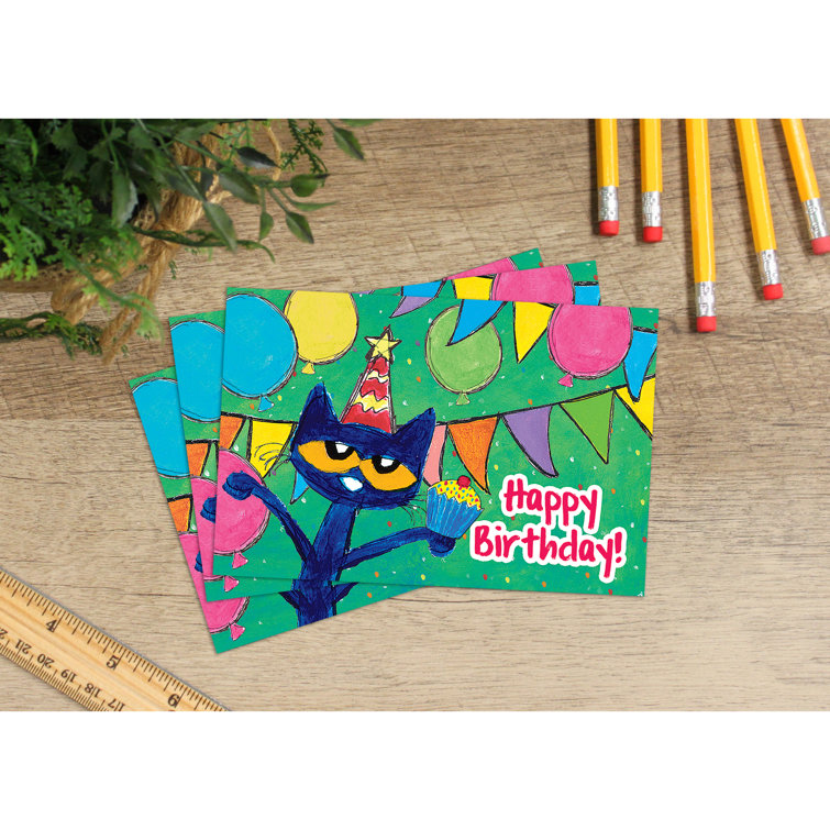 Teacher Created Resources Pete The Cat Happy Birthday Postcards, 30 Per ...